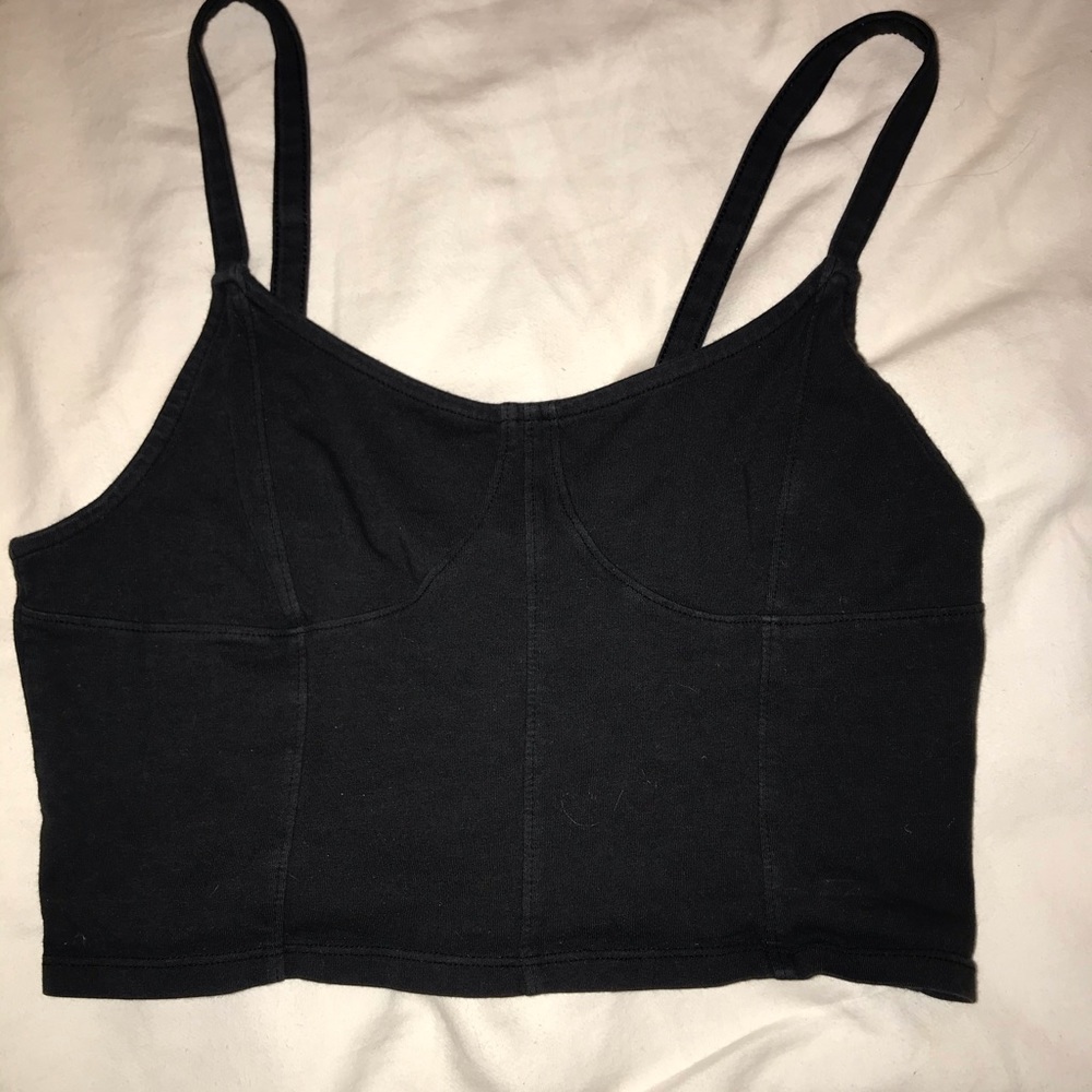 American eagle black crop top